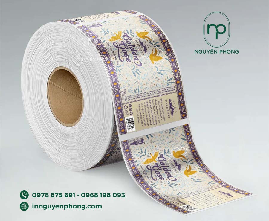 Mẫu decal cuộn in nối bật